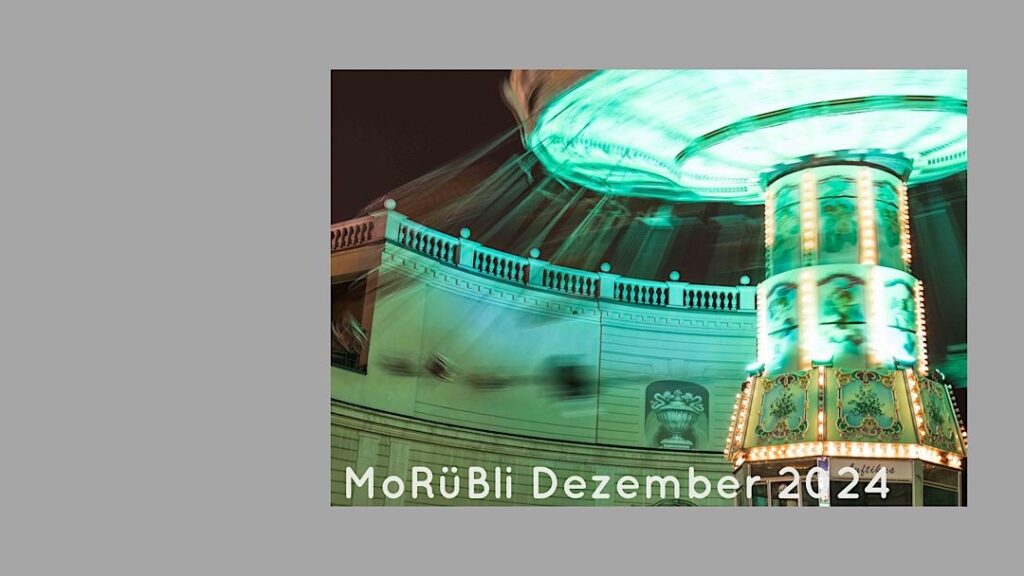 Kettenkarussell im Prater, Türkisgrün-Töne